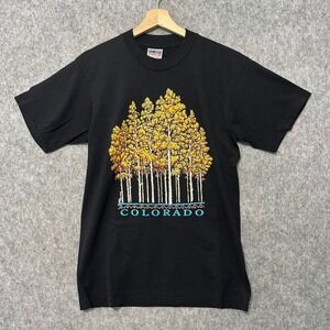 Vintage Oneita Power/50 Colorado Aspen T Shirt Mens Sz L 1992 USA Single Stitch